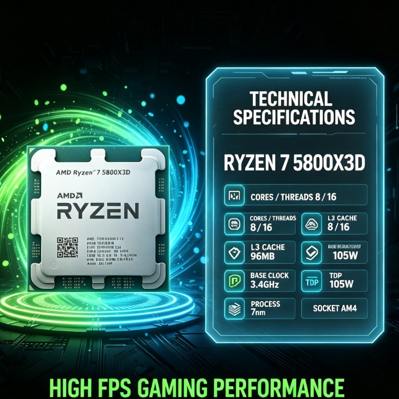 Amd Cpu Ryzen 7 - Processeur de jeu AMD Ryzen 7