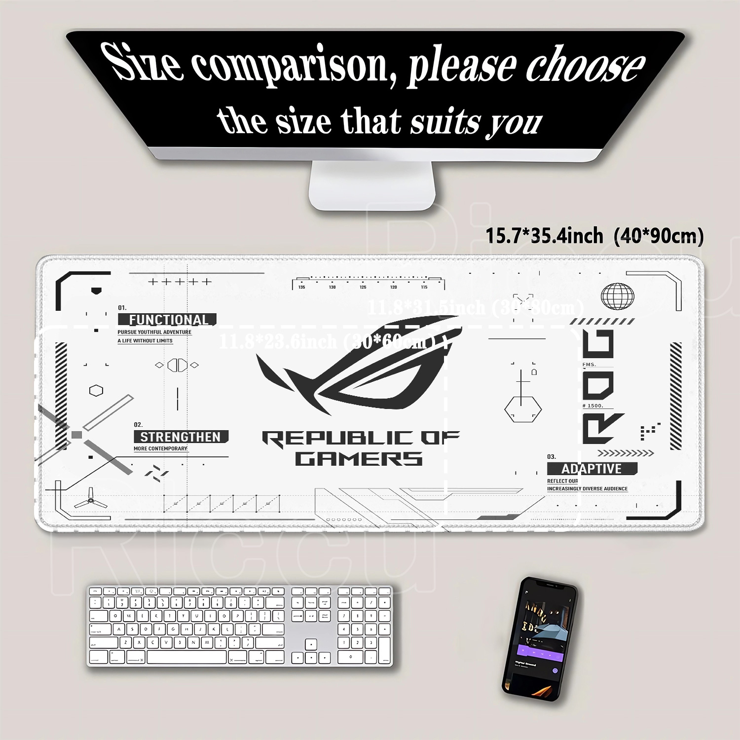 Grand tapis de souris de jeu R - Esports Gaming Table avis et prix