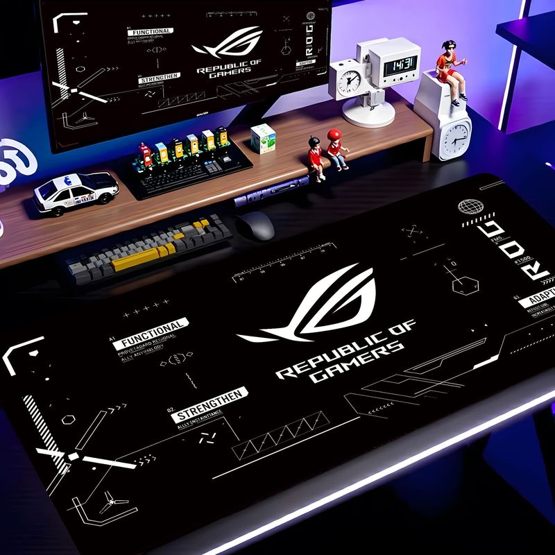 Tapis de bureau XXL VIKAMA noi - Esports Gaming Logos avis et prix