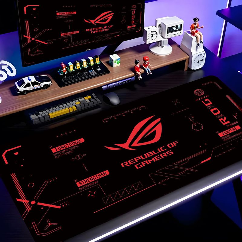 Tapis de bureau XXL VIKAMA noi - Esports Gaming Logos avis et prix