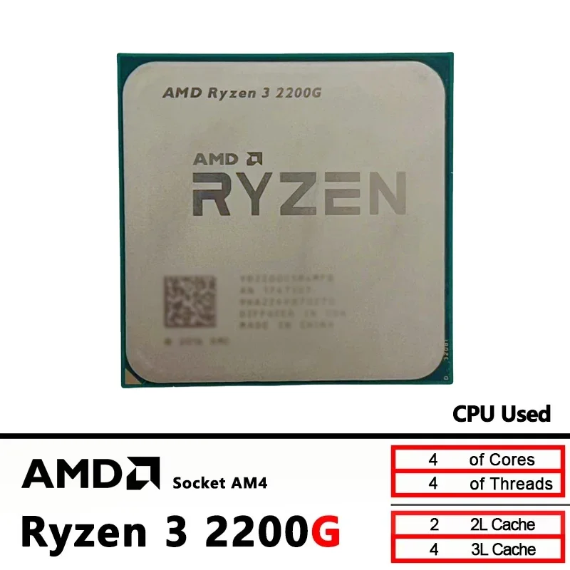 AMD Ryzen 3 2200G d'occasion R - Amd Cpu Ryzen 5 avis et prix