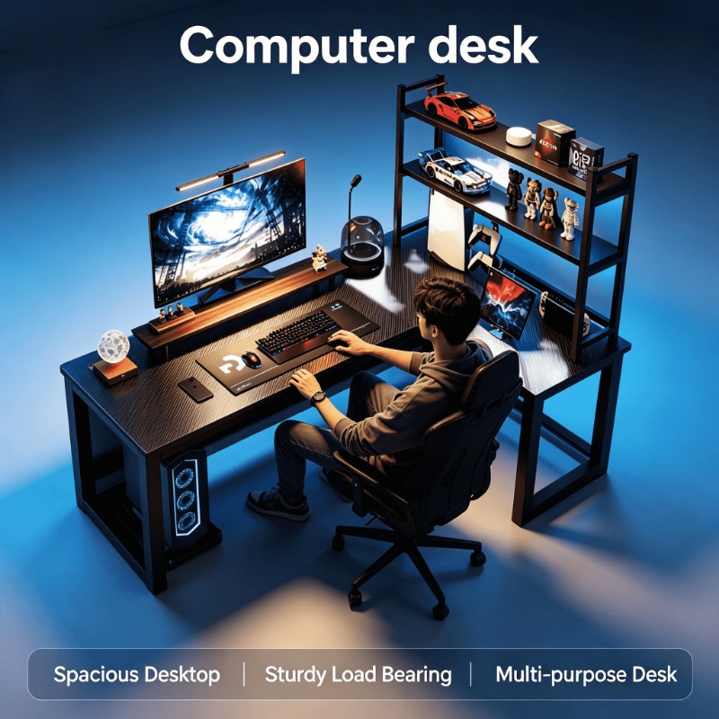 Bureau d'angle en L réglable e - Esports Gaming Table avis et prix